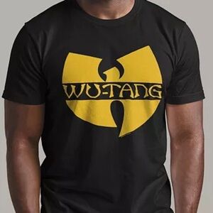 Wu-Tang Logo Short Sleeve Tee - Men's Black/Yellow size XL